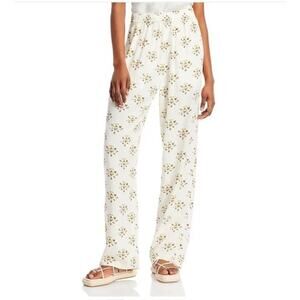 KULE The Suki Pants White Floral Sz Small $298 NWT READ